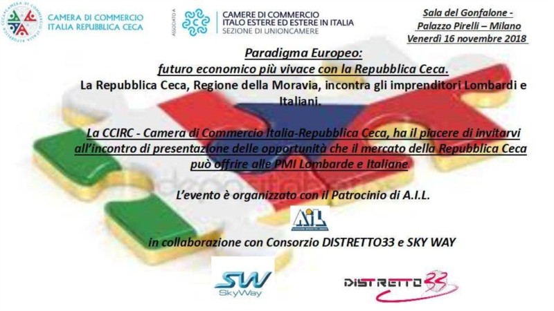 Save the date – Palazzo Pirelli, Milano – 16 novembre 2018