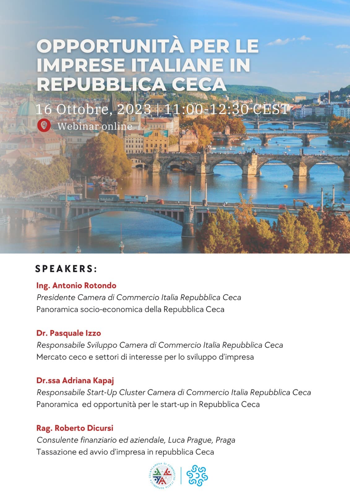Webinar: Opportunità per le imprese italiane in Repubblica Ceca