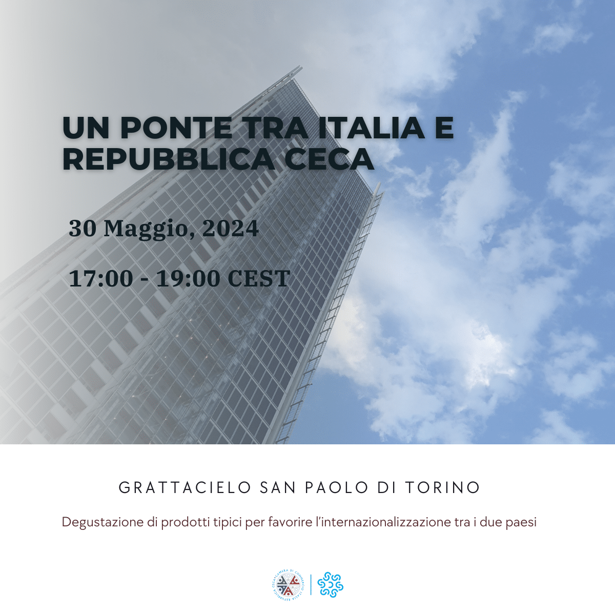 Un Ponte tra Italia e Repubblica Ceca: Aperitivo di Networking e Cultura al Grattacielo San Paolo di Torino